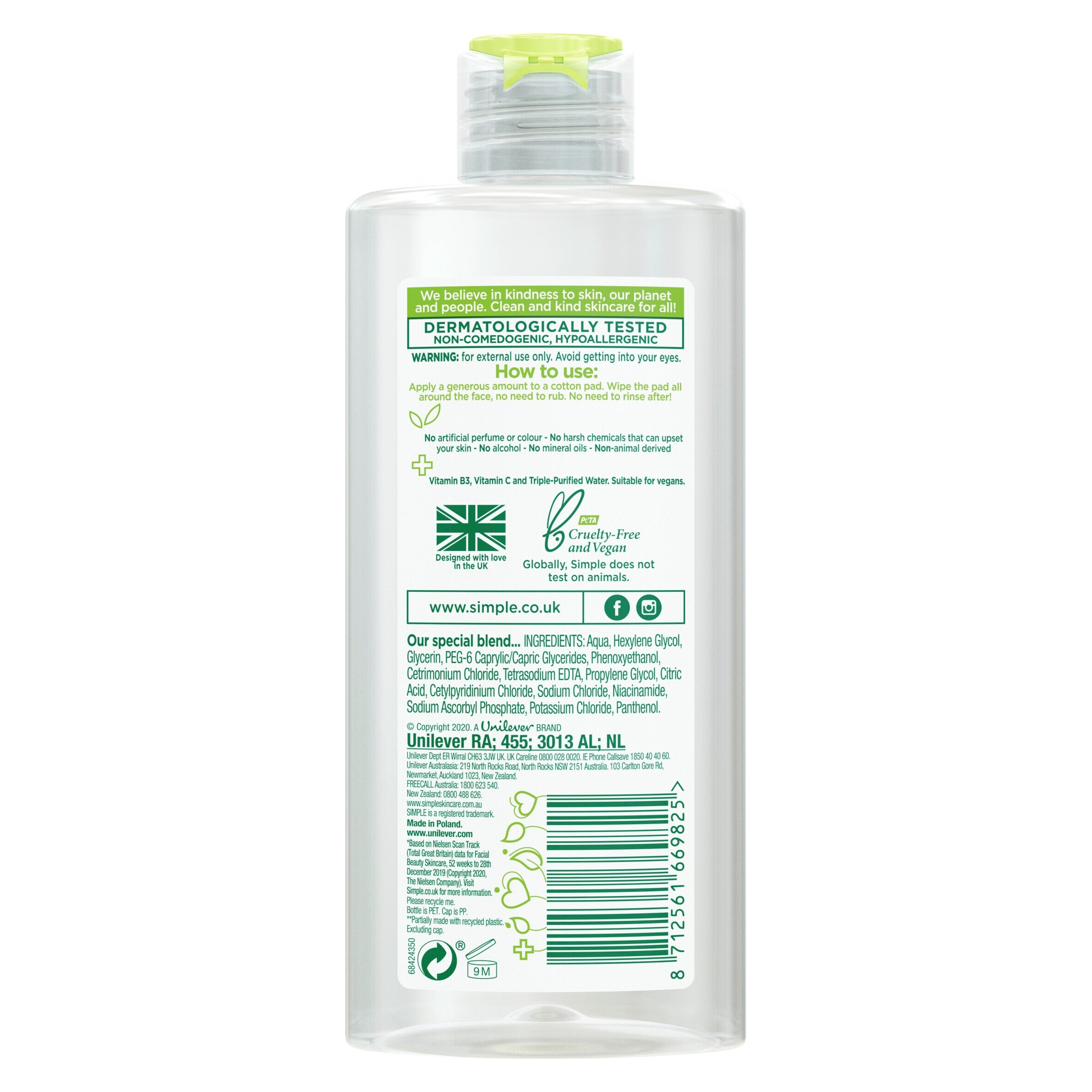 tesco simple micellar water