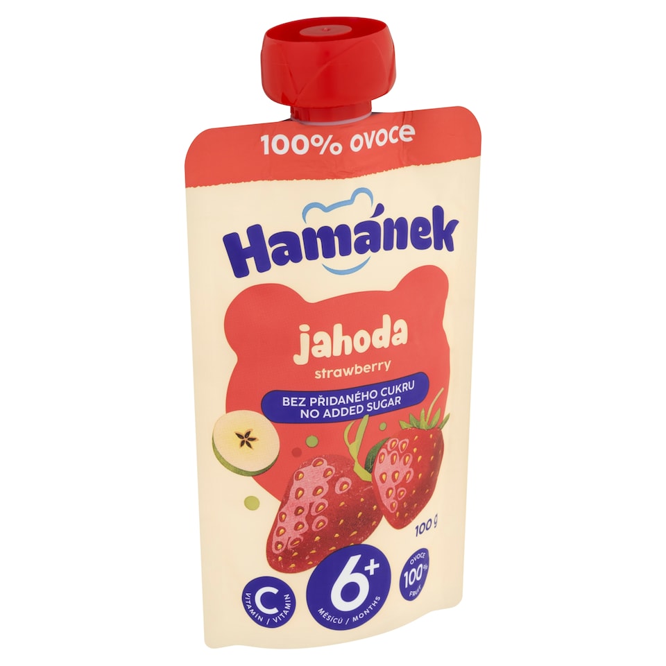 image 1 of Hamánek Infant Nutrition Strawberry and Apple 100 g
