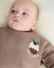 image 3 of F&F Baby 2-Piece Little Pudding Sweatshirt and Leggings Set in Stone