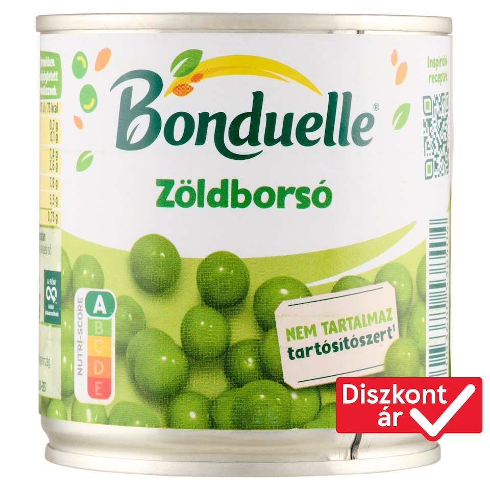 Bonduelle zöldborsó 200 g  1. kép