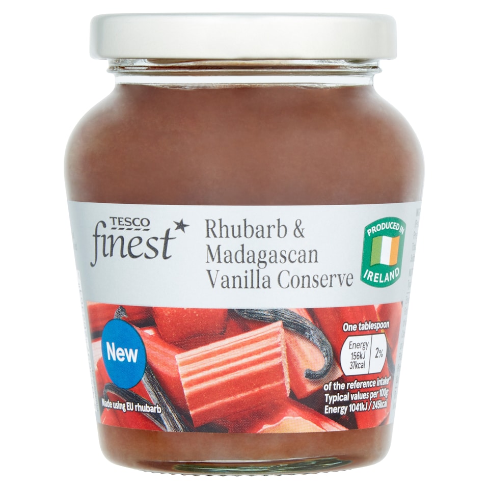 Tesco Finest Rhubarb And Madagascan Vanilla Conserve 320G