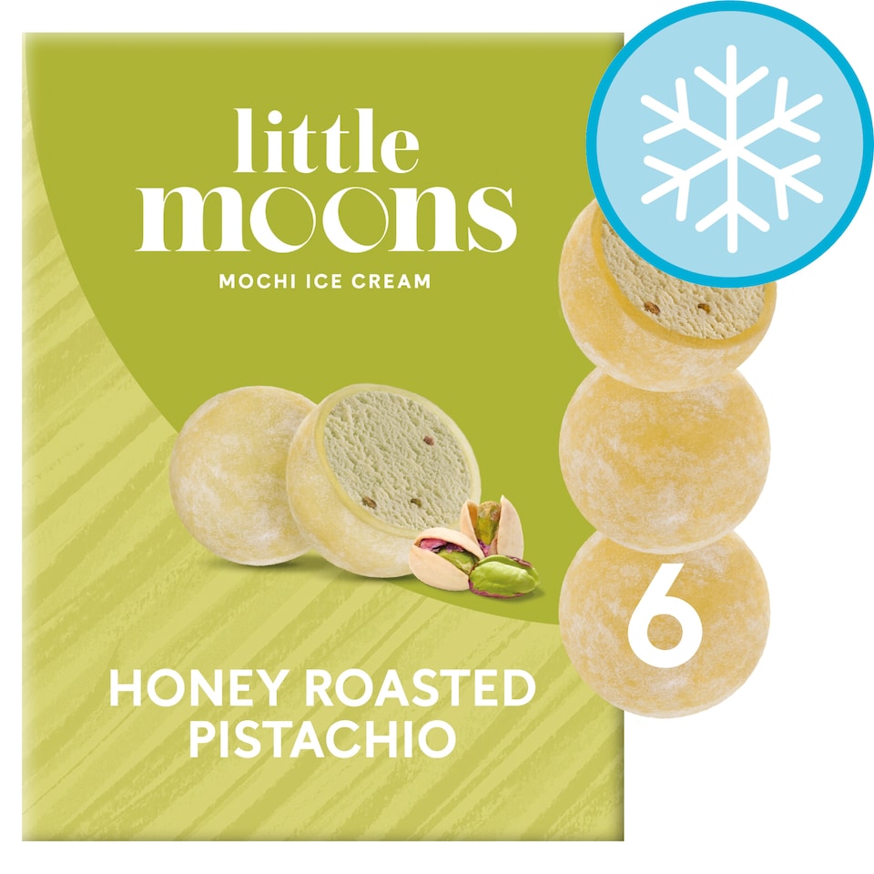 image 1 of Little Moons Honey Roasted Pistachio Mochi Ice Cream 6x32g