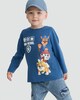 image 1 of Paw Patrol Pure Cotton Long Sleeve T-Shirt in Blue