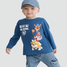 Paw Patrol Pure Cotton Long Sleeve T-Shirt in Blue