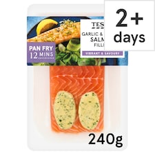 Tesco Garlic & Parsley Salmon Fillets Vibrant & Savoury 240g