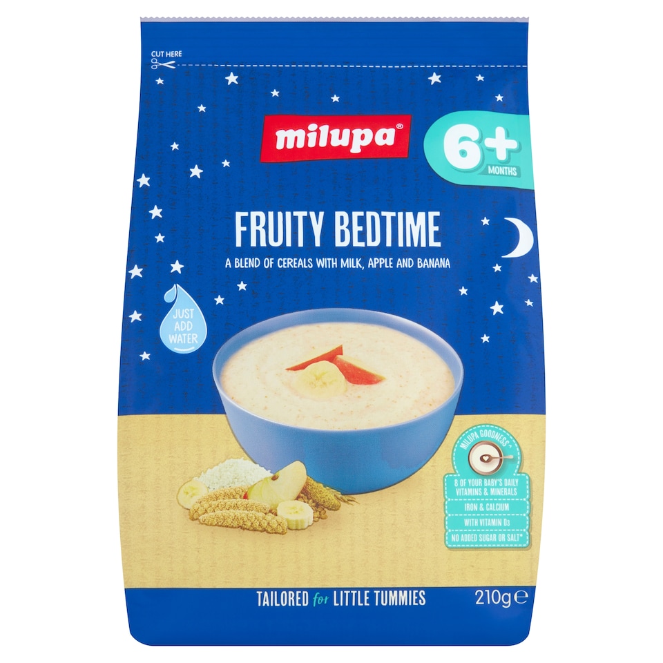 Milupa 6+ Months Fruity Bedtime Cereal 210G