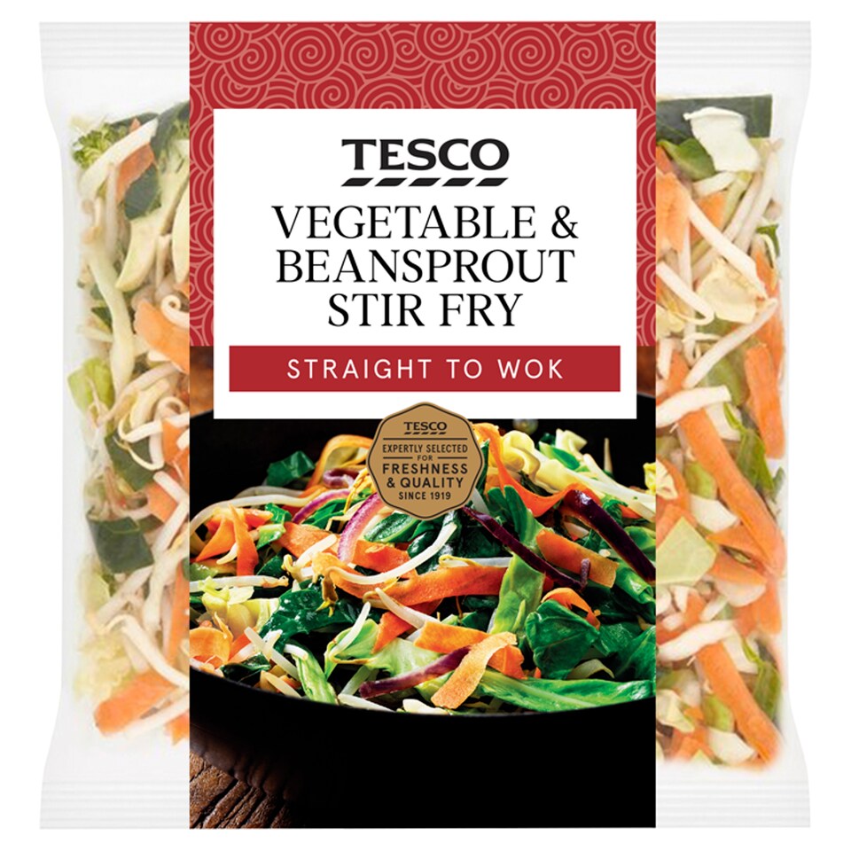 Tesco Vegetable & Beansprout Stir Fry 320G