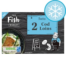 The Fish Market Boneless Cod Loins 2 Pack 300g