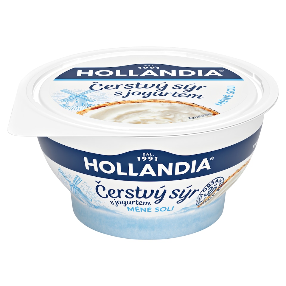 Hollandia Čerstvý sýr s jogurtem méně soli 125g