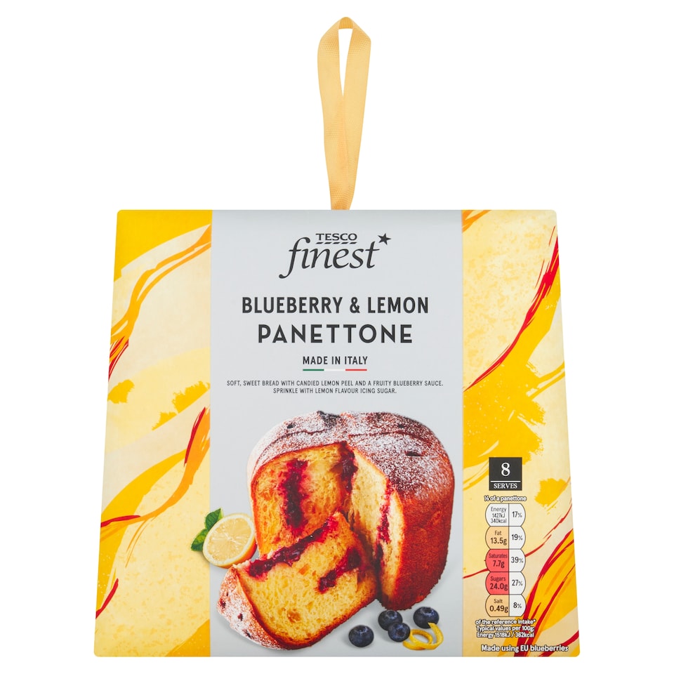 Tesco Finest Blueberry and Lemon Panettone 750g
