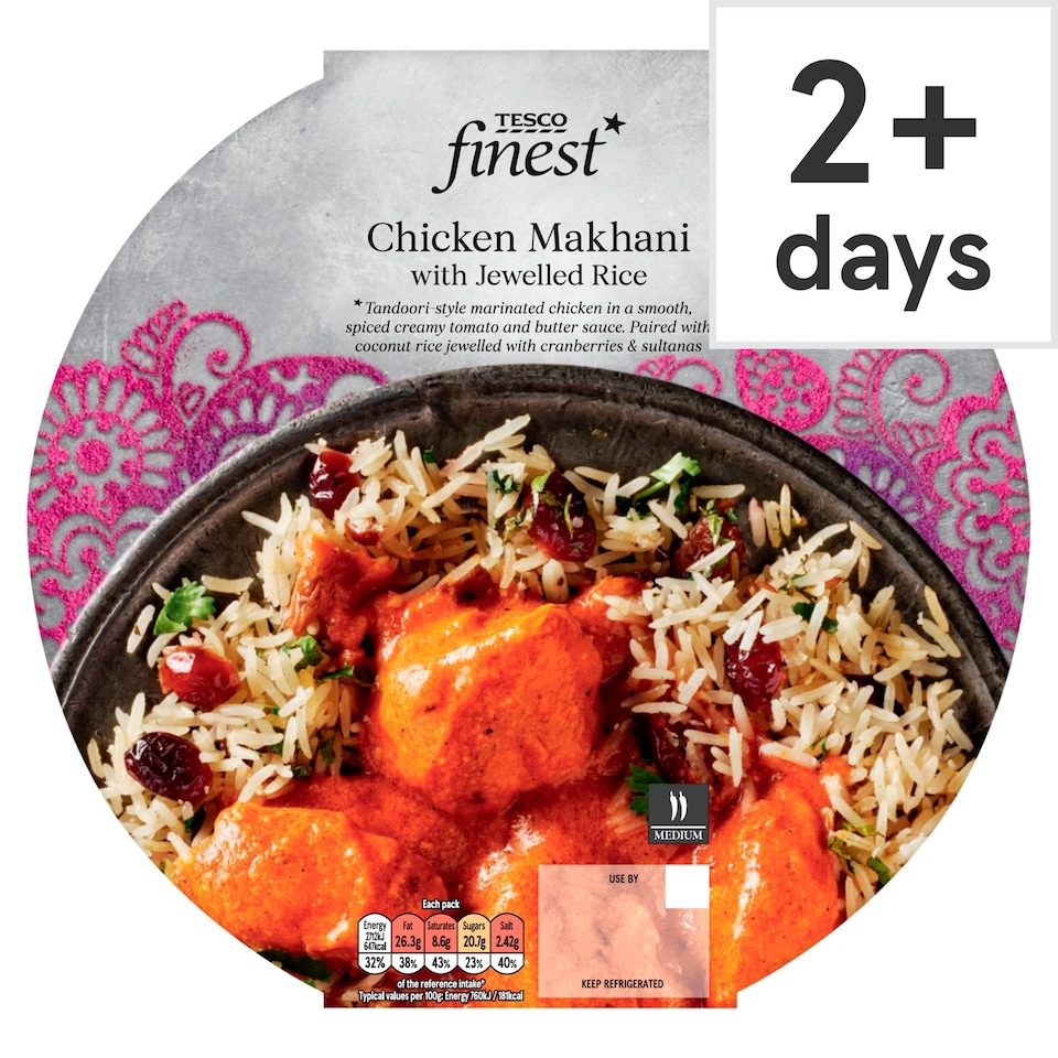 Tesco Finest Chicken Makani with Jewelled Rice 380g