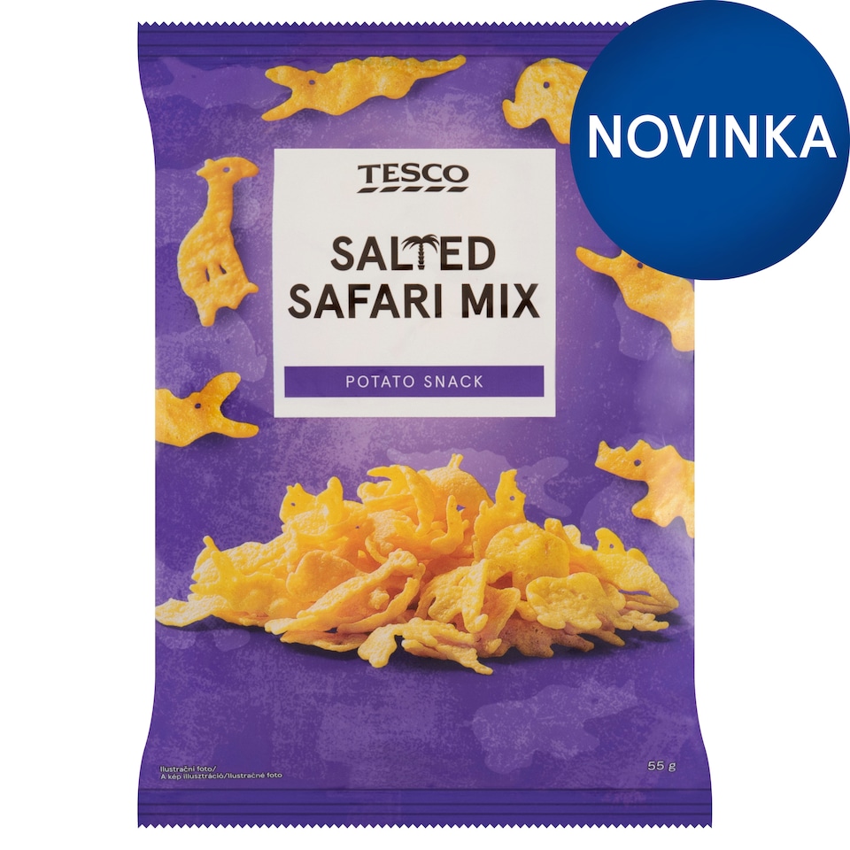 Tesco Zemiakový snack fritovaný solený 55 g