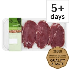 Tesco Lamb Leg Steaks Welsh 450G