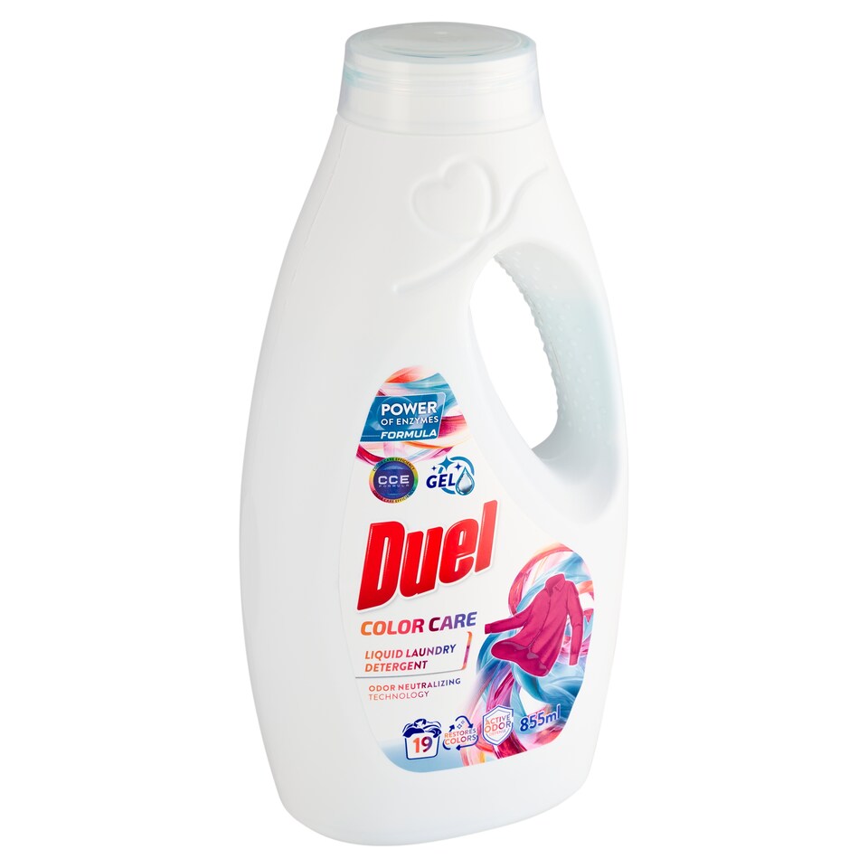 Obrázek 1 pro produkt Duel Color Care tekutý prací prostředek pro automatické pračky i ruční praní 19 praní 855ml
