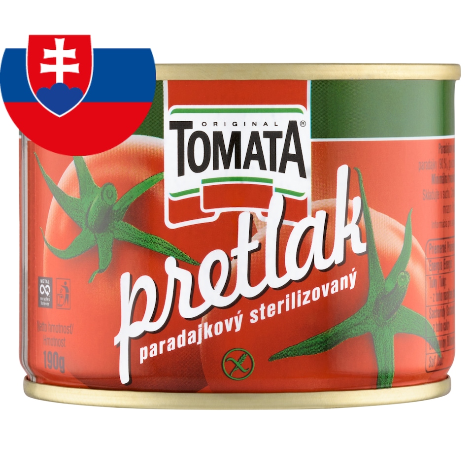 obrázok 1 z Tomata Original Pretlak paradajkový sterilizovaný 190 g