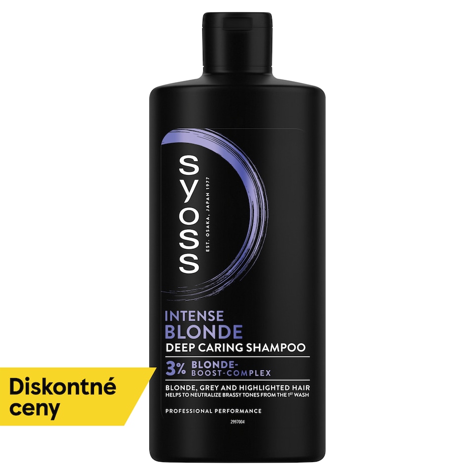 obrázok 1 z Syoss Intense Blond šampón pre blond, šedivé a melírované vlasy 440 ml
