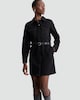 image 1 of F&F Pure Cotton Denim Utility Shirt Dress in Black