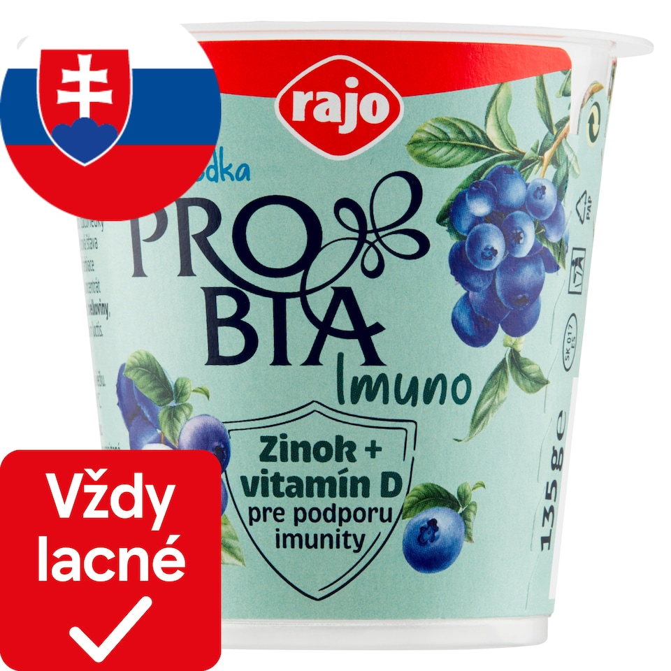 obrázok 1 z Rajo Probia Imuno Čučoriedka 135 g