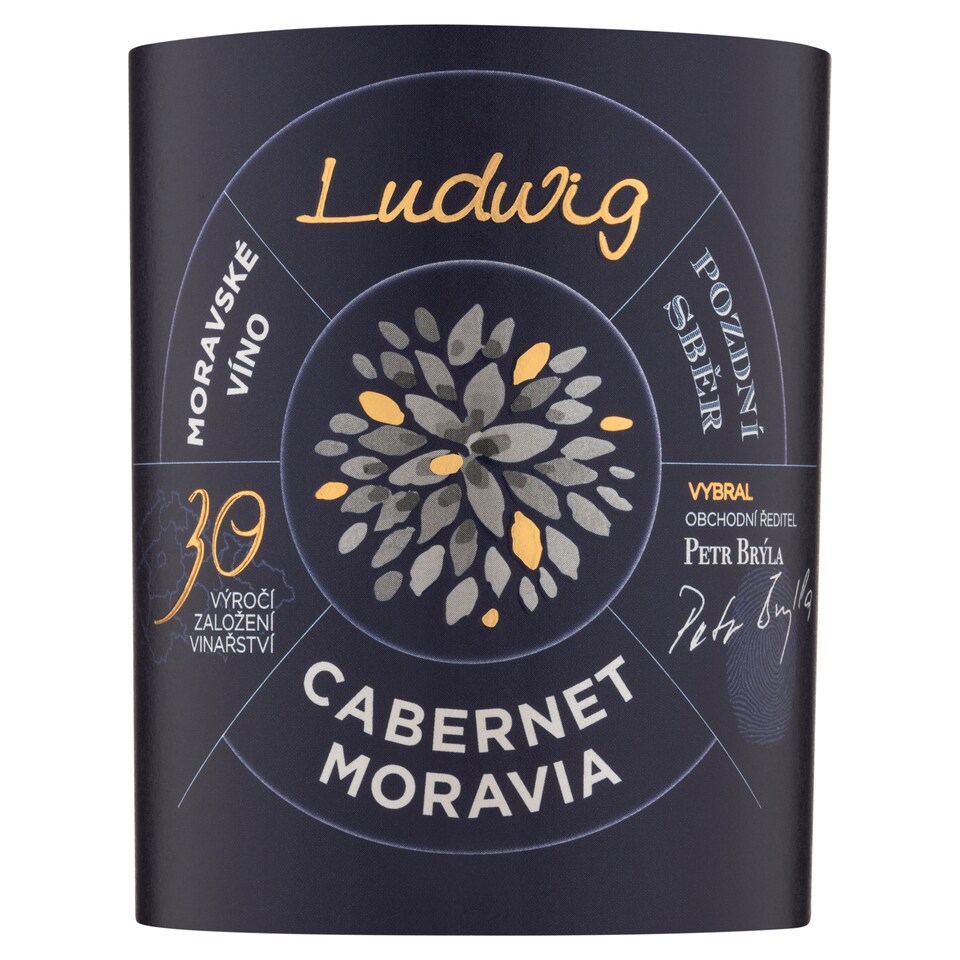 Obrázek 1 pro produkt Ludwig 30 Cabernet Moravia jakostní víno s přívlastkem pozdní sběr polosladké 0,75l