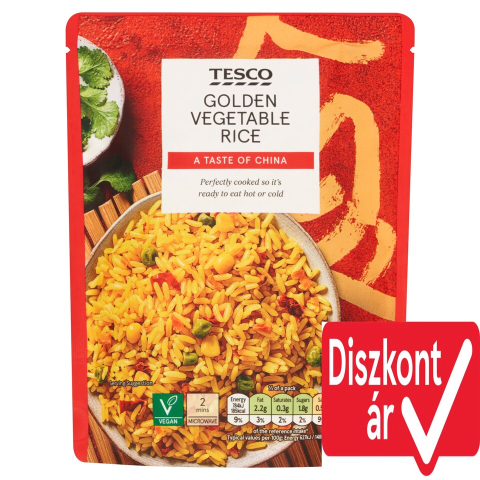 Tesco Golden Vegetable Rice 250 g