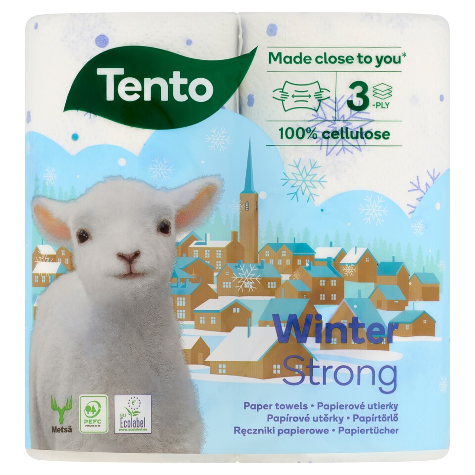 Tento Winter Strong papírtörlő 3 rétegű 2 tekercs  1. kép