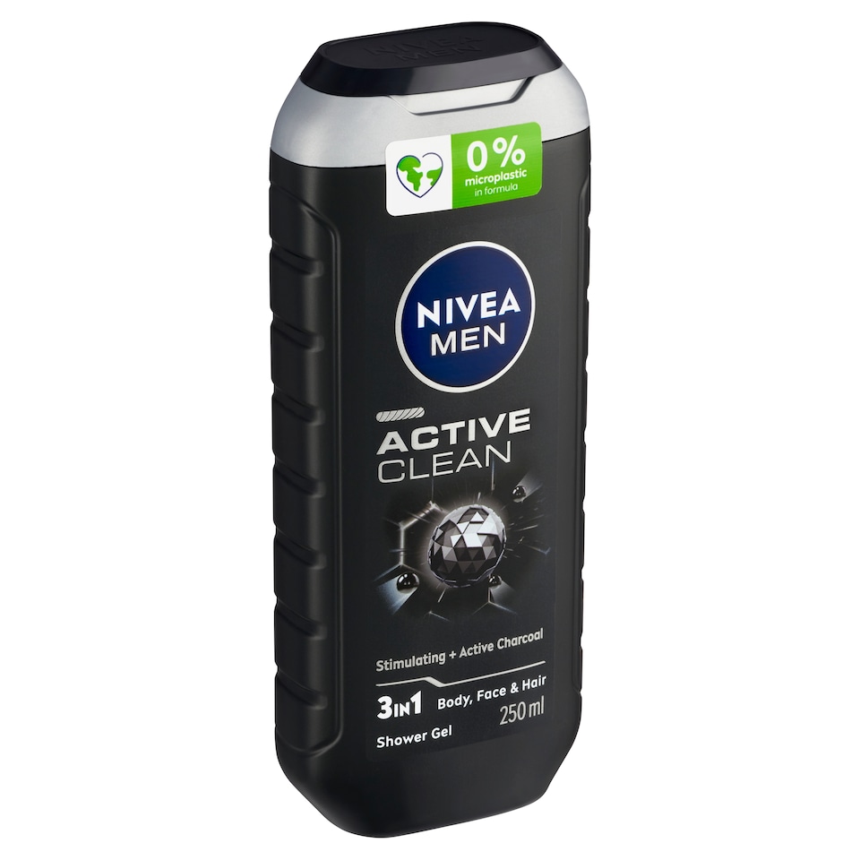 Obrázek 1 pro produkt Nivea Men Active Clean 3 v 1 Sprchový gel 250ml