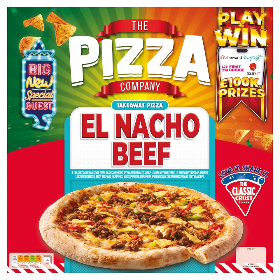 The Pizza Company El Nacho Beef Pizza 535g