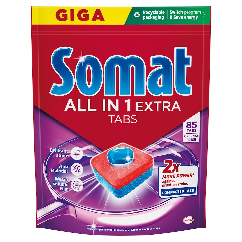 Somat All in One Extra mosogatógép tabletta 85 db  1. kép