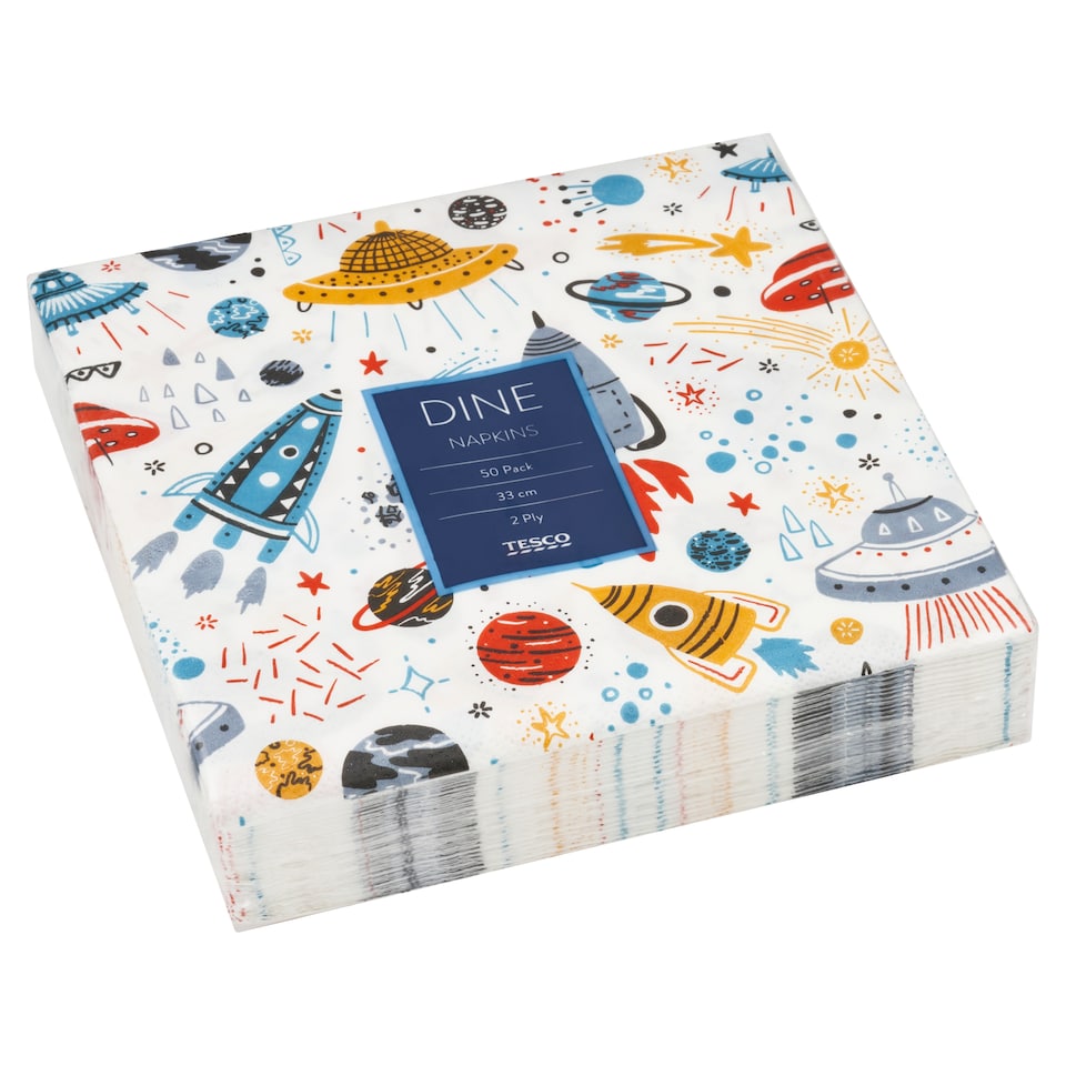 Obrázek 1 pro produkt Tesco Dine ubrousky 2 vrstvy 50 ks