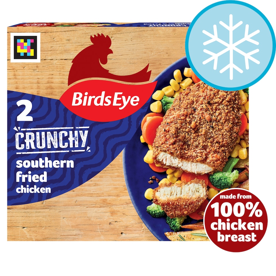 Birds Eye 2 Southern Fried Breaded Chicken Breast Steaks 180g
