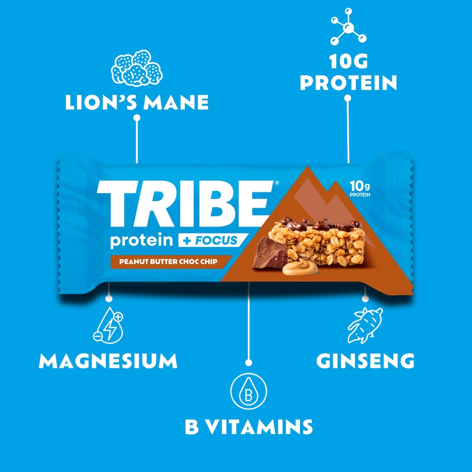 image 1 of TRIBE Protein & Focus Peanut Butter Chocolate 60g
