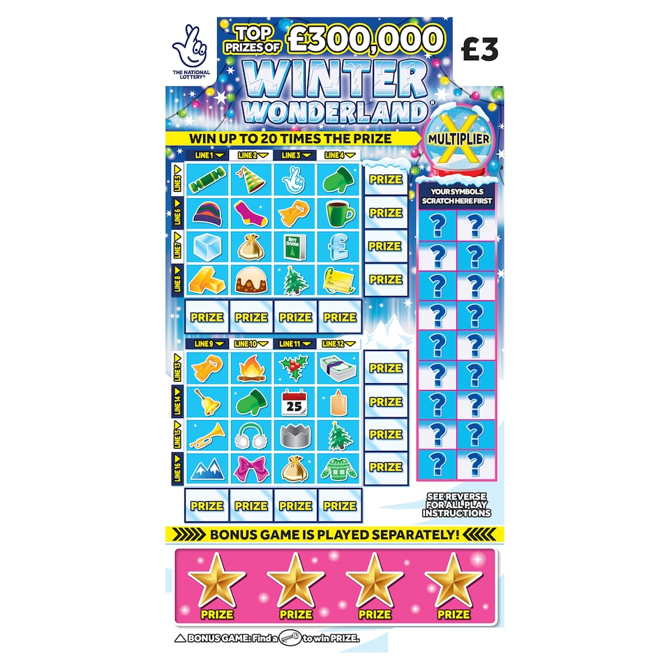 WINTER WONDERLAND SCRATCHCARD
