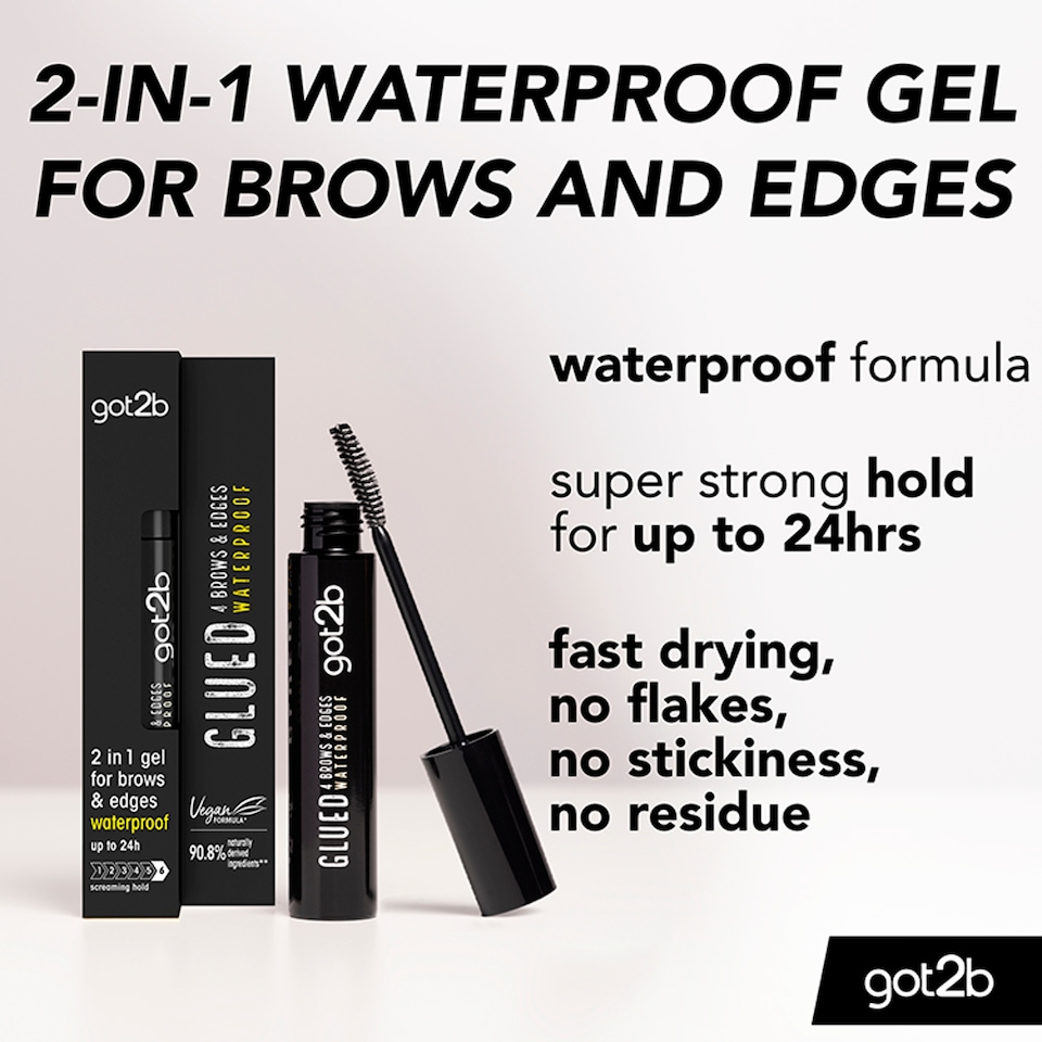 image 1 of Got2b Glued 2 in 1 Gel for Brows & Edges Waterproof 16ml