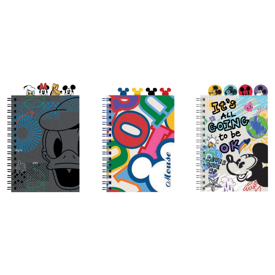 obrázok 1 z Mickey Mouse/Minnie Mouse/Mandalorian špirálový zošit A5 štvorčekový 100 listov