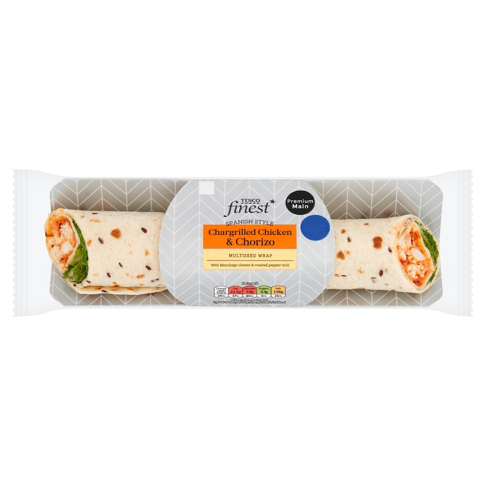 Tesco Finest Chicken, Chorizo & Manchego Wrap