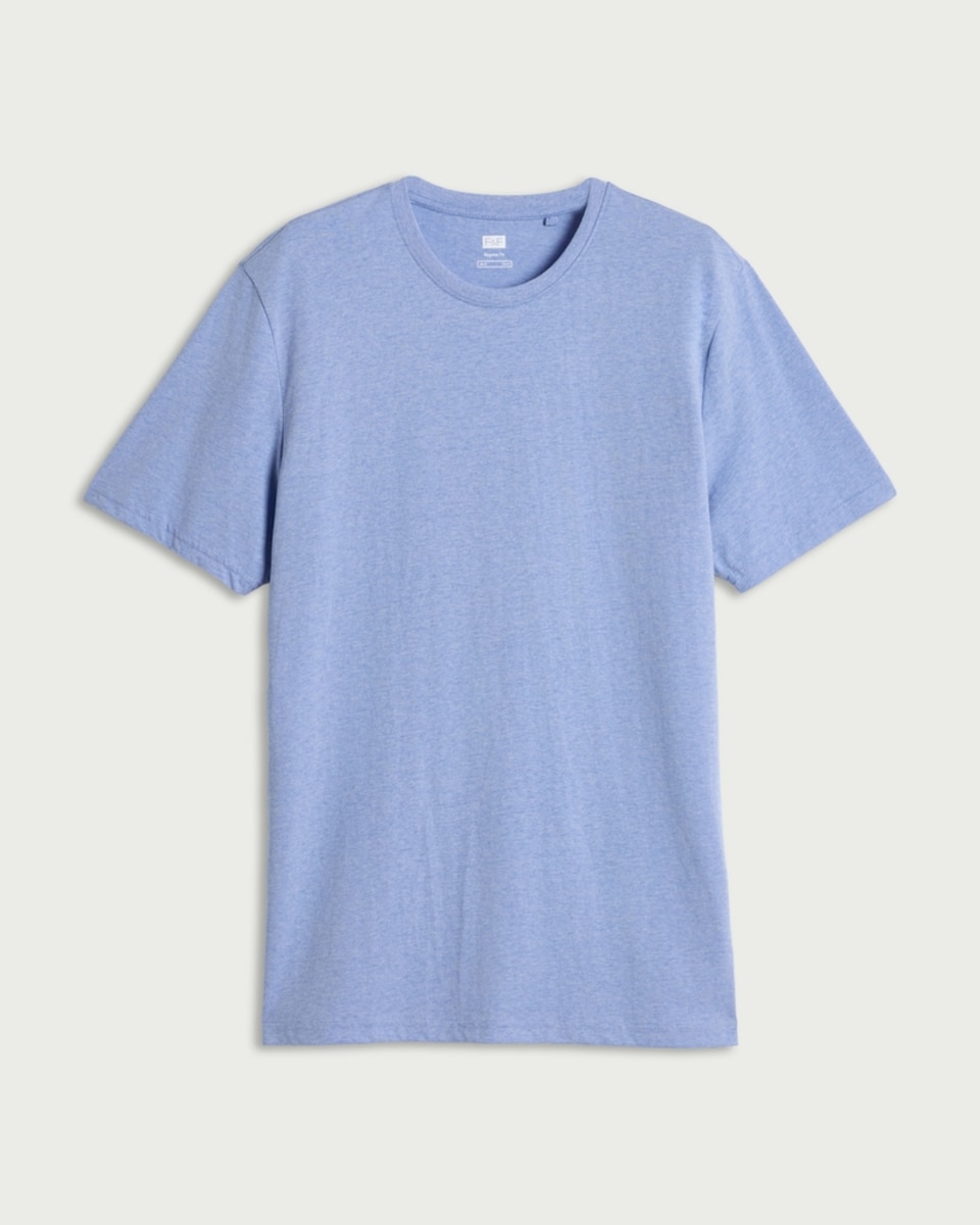 F&F Cotton Rich Short Sleeved T-Shirt in Blue