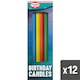 image 1 of Dr. Oetker 12 Rainbow Birthday Candles