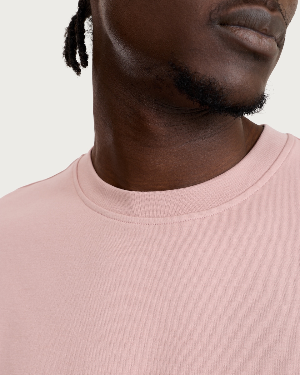 image 1 of F&F Pure Cotton Short Sleeved Relaxed Fit T-Shirt in Pink