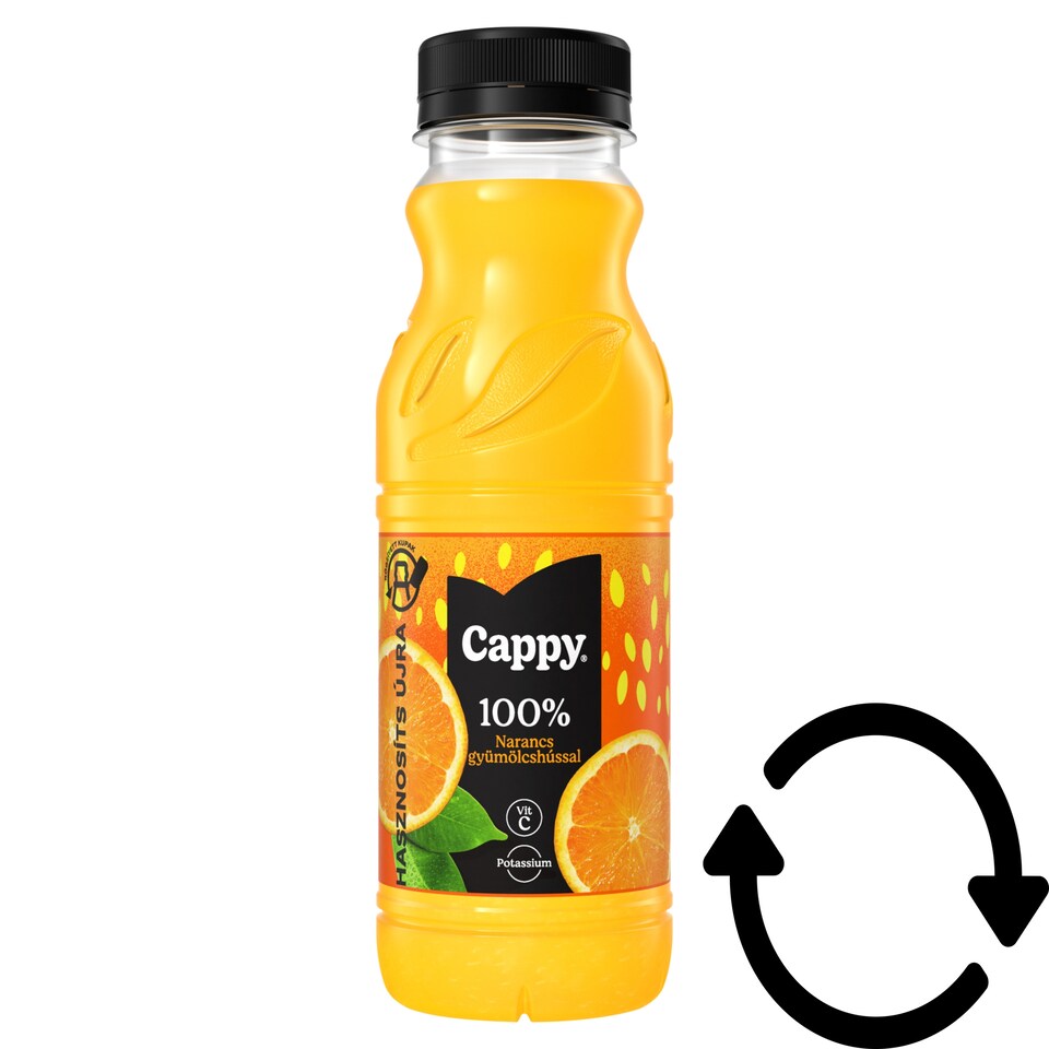 Cappy 100% narancslé gyümölcshússal 330 ml