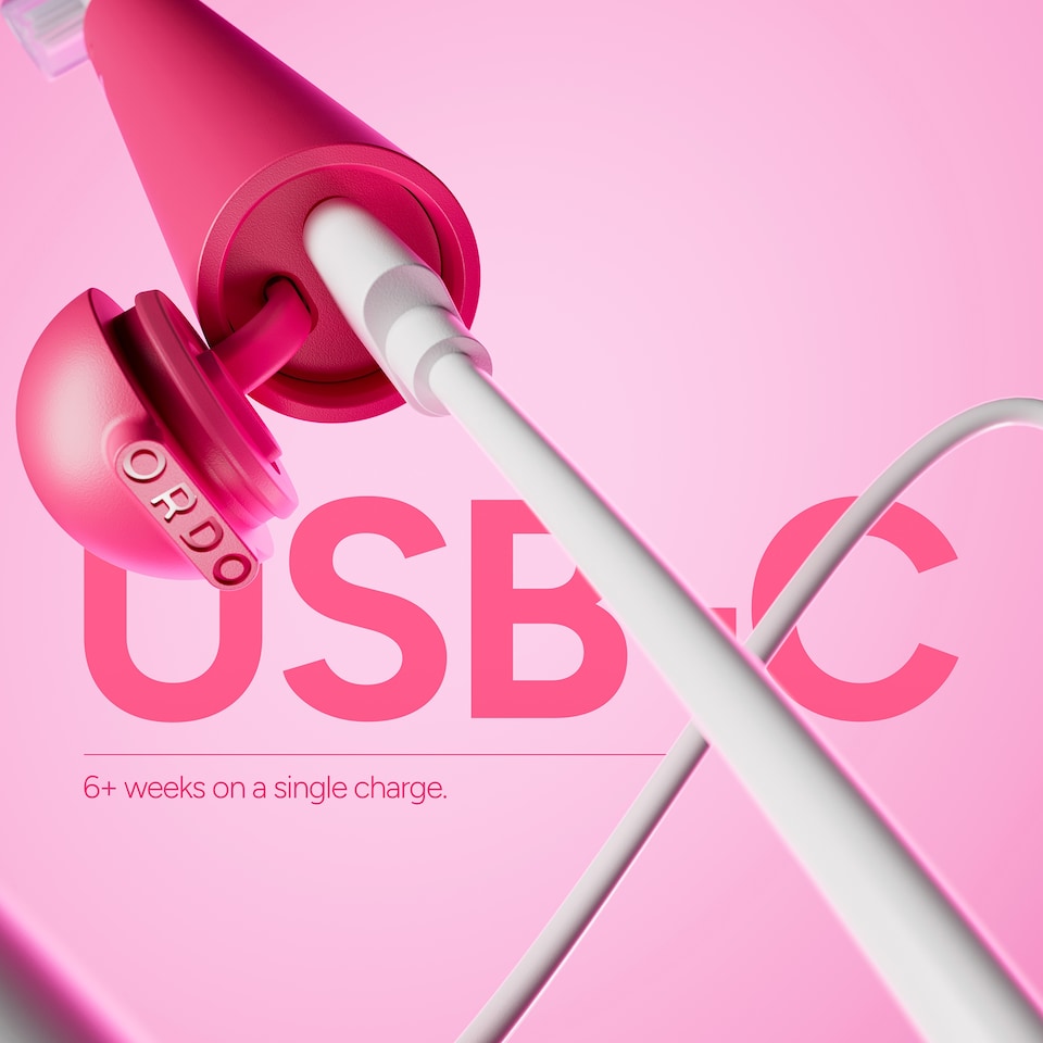image 1 of Ordo Sonic Edge Rechargeable Toothbrush - Paradise Pink
