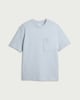 image 4 of F&F Pure Cotton Pocket Oversized Fit T-Shirt in Blue