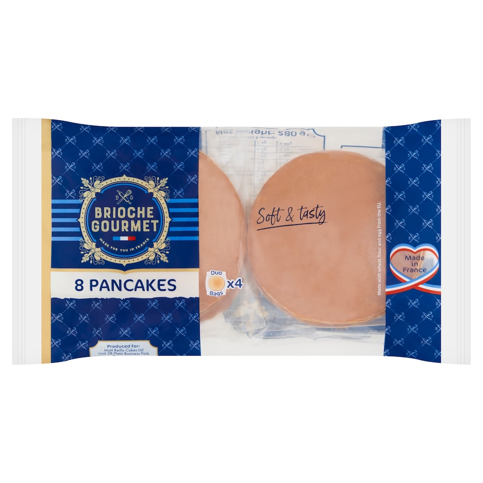 Brioche Gourmet Pancakes 8 Pack