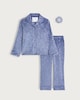 image 1 of F&F Girls Minky Textured Star Print Scrunchie Pyjama Set in Navy
