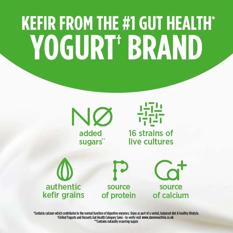 image 1 of Activia Kefir Natural Gut Health Yoghurt 345g