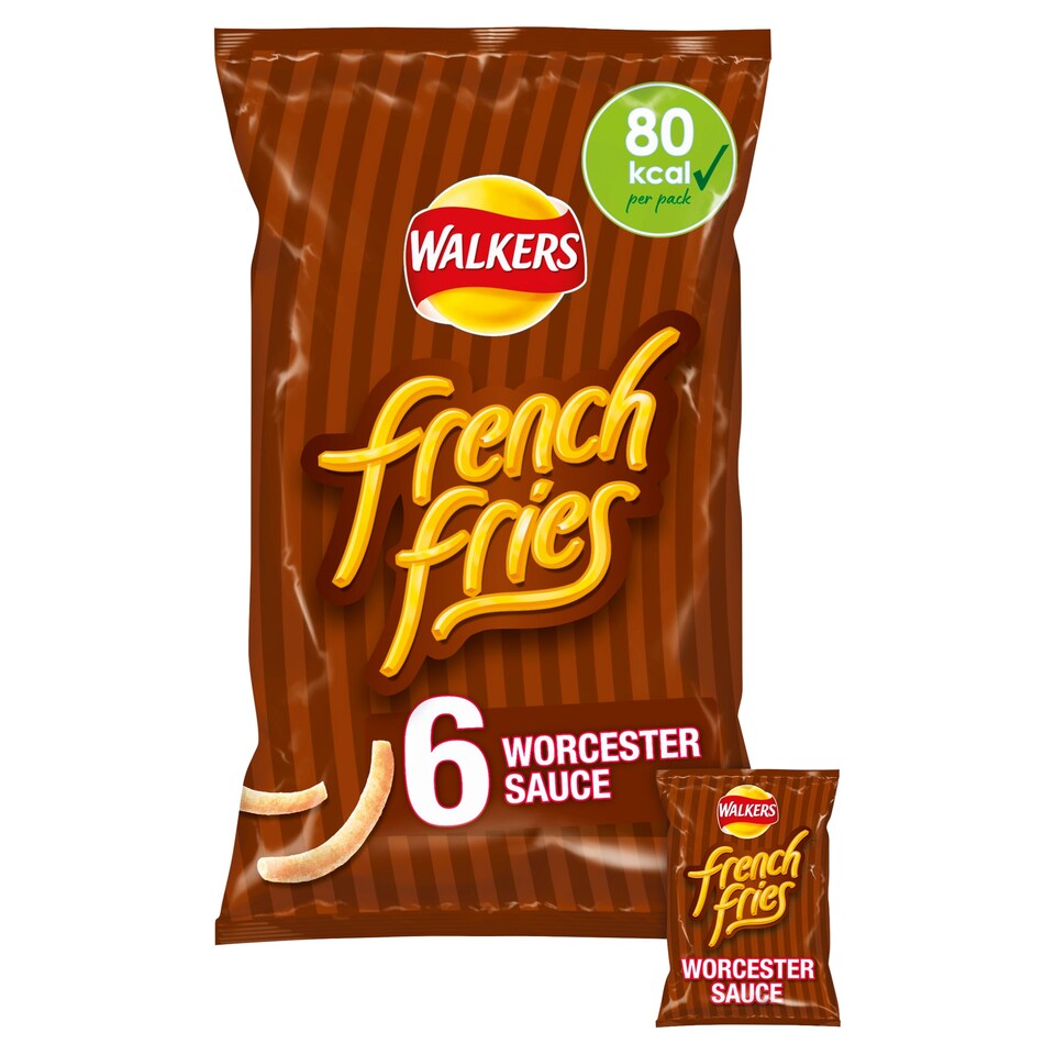 image 1 of Walkers French Fries Worcester Sauce 6X18g