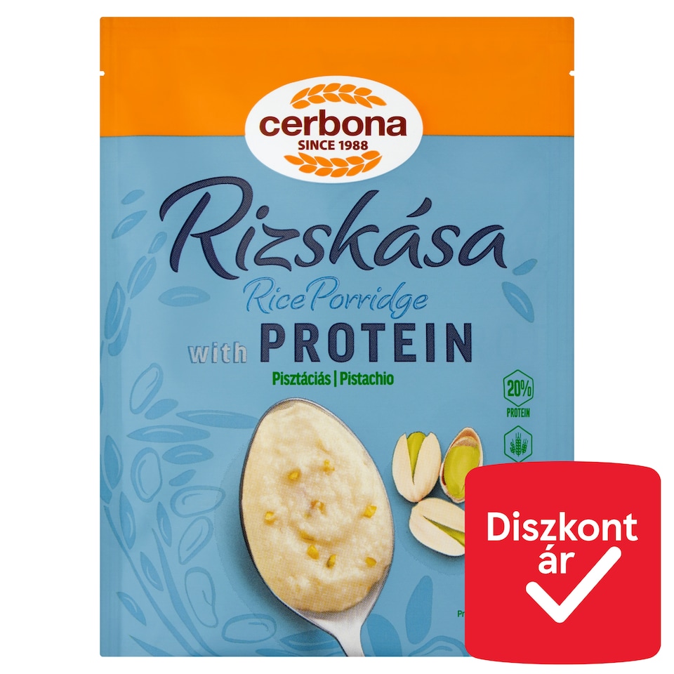 Cerbona Pistachio Rice Porridge with Protein 45 g