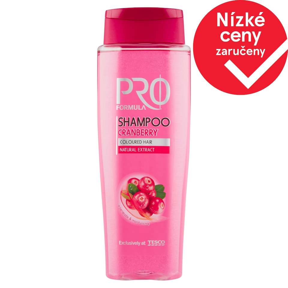 Tesco Pro Formula Šampón Cranberry 400ml