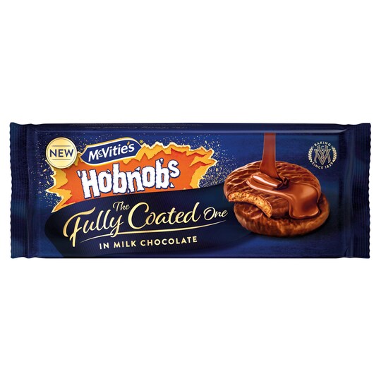 Mcvitie's Hobnob Biscuits Coated In Milk Chocolate 149G Tesco Groceries