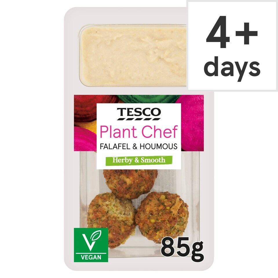 Tesco Plant Chef Falafel & Houmous 85G Tesco Groceries