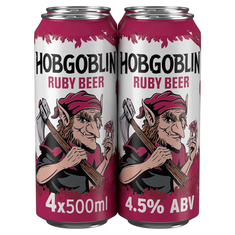 image 1 of Hobgoblin Ruby Ale Beer Can 4x500ml